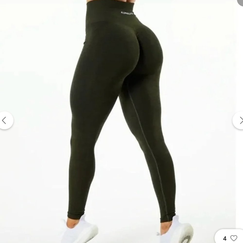 Alphalete Amplify Legging Evergreen Size Medium | NEVER WORN